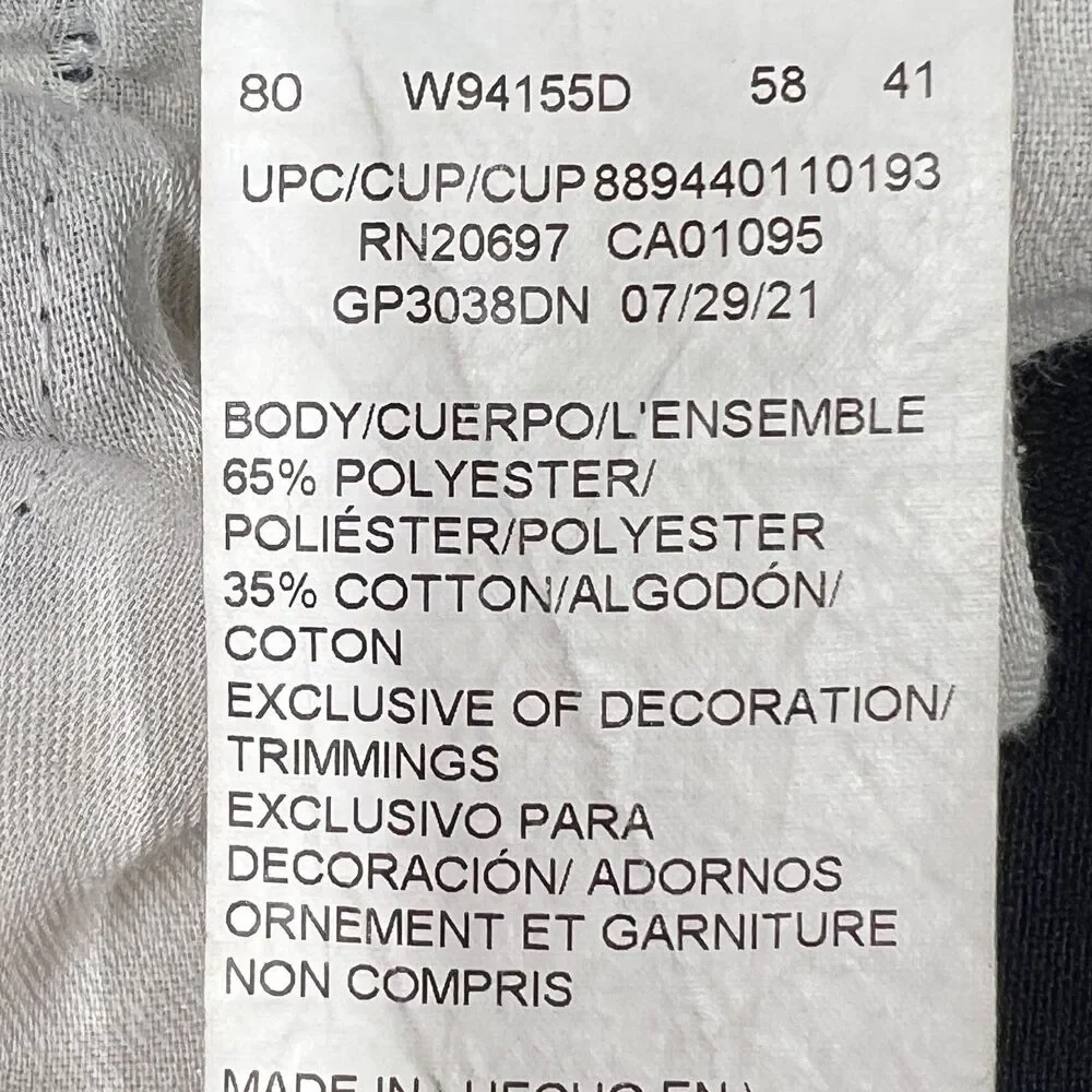 Dickies item measurements